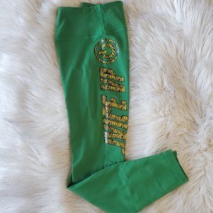 High Waisted Green Leggings